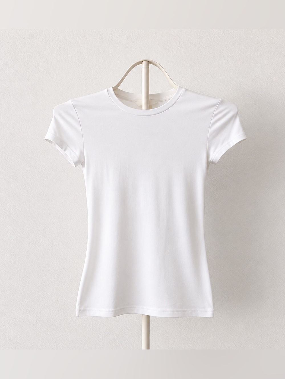 White microfiber t shirt